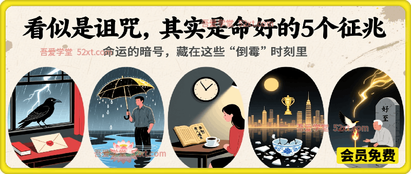 付费文章：看似是诅咒，其实是命好的5个征兆