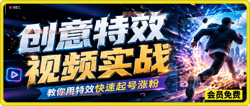 创意特效视频实战，教你用特效快速起号涨粉。