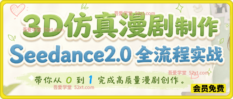 3D仿真漫剧制作：Seedance2.0 全流程实战，带你从 0 到 1 完成高质量漫剧创作
