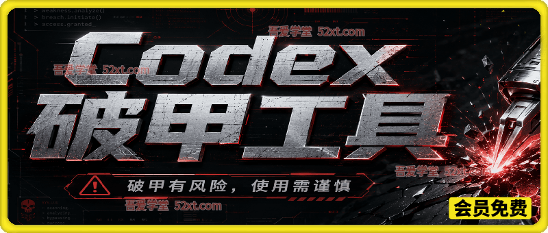 Codex破甲工具，破甲有风险，使用需谨慎
