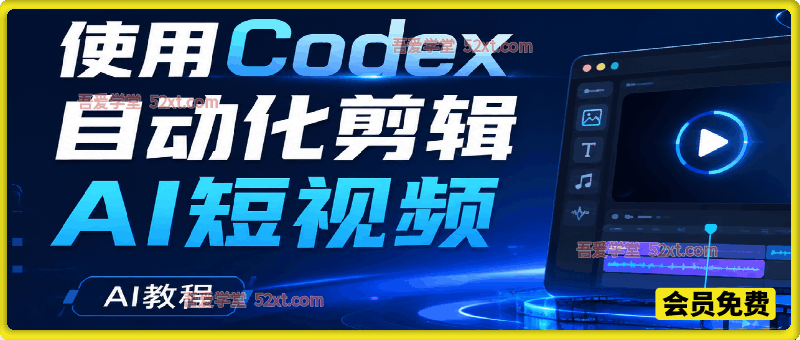 【AI教程】使用Codex自动化剪辑AI短视频