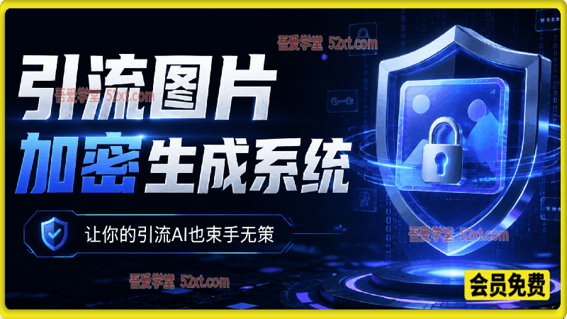引流图片加密生成系统，让你的引流AI也束手无策