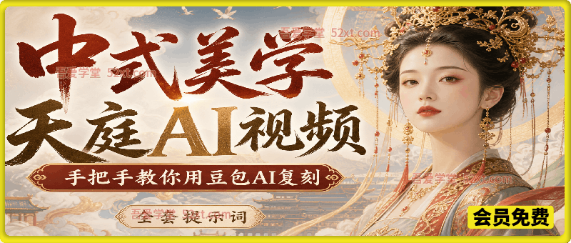 爆火海外的中式美学天庭AI视频，手把手教你用豆包AI复刻（附全套提示词）