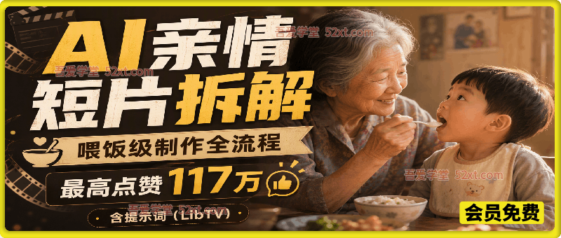 拆解117万点赞AI亲情短片，LibTV 喂饭级全流程教学，分镜脚本+全套可直接复制提示词分享