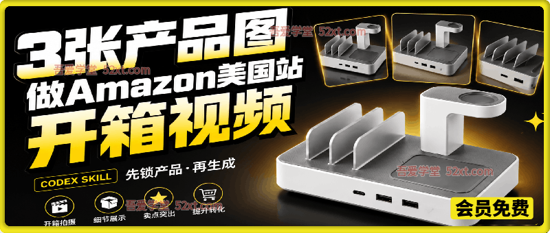 3张产品图，怎么做成15秒Amazon美国站开箱视频？关键不是提示词