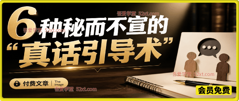 付费文章：6种秘而不宣的“真话引导术”