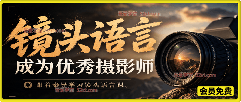 电影镜头语言精品课｜18节完整版，从零精通构图灯光运镜转场，掌握专业影视拍摄技法