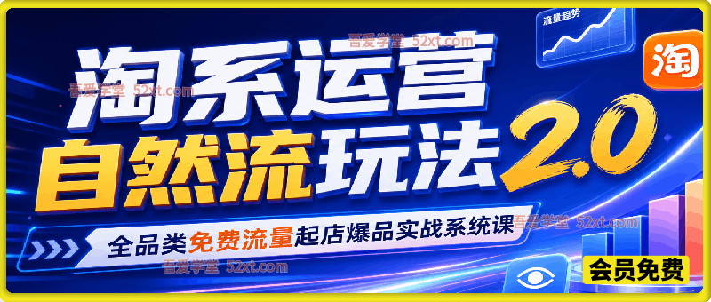 淘系运营自然流玩法 2.0，全品类免费流量起店爆品实战系统课