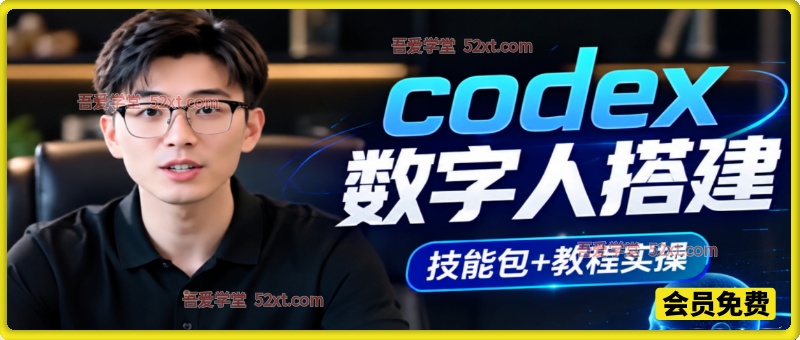 codex数字人搭建，技能包+教程实操，可实现自动化制作